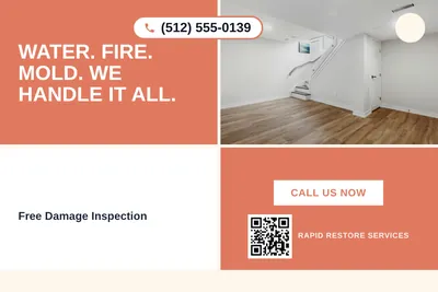 Bold Color Block · Checkerboard: Water. Fire. Mold. We Handle It All.