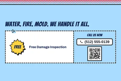 Comic pop · Coupon: Water. Fire. Mold. We Handle It All.