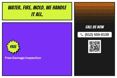 Comic pop · Offer Menu: Water. Fire. Mold. We Handle It All.