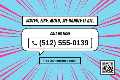 Comic pop · Phone Billboard: Water. Fire. Mold. We Handle It All.