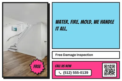 Comic pop · Photo Frame: Water. Fire. Mold. We Handle It All.