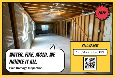 Comic pop · Photo Hero: Water. Fire. Mold. We Handle It All.