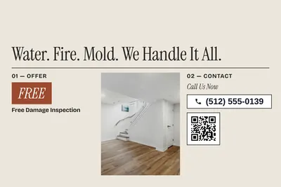 Contemporary · Photo Frame: Water. Fire. Mold. We Handle It All.