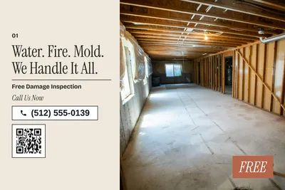 Contemporary · Photo Hero: Water. Fire. Mold. We Handle It All.