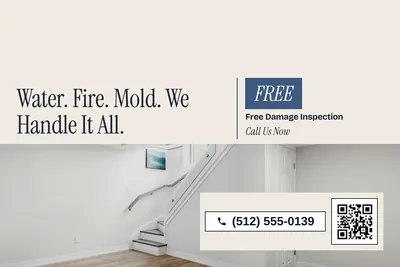 Contemporary · Split: Water. Fire. Mold. We Handle It All.
