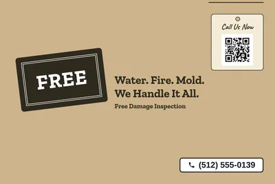 Kraft and stamp · Big Offer: Water. Fire. Mold. We Handle It All.