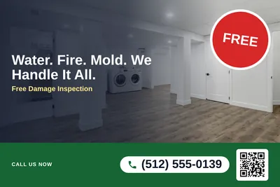 Local Offer · Photo Overlay: Water. Fire. Mold. We Handle It All.