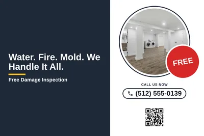 Local Offer · Split Panel: Water. Fire. Mold. We Handle It All.