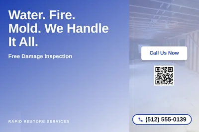 Modern Gradient · Asymmetric Blocks: Water. Fire. Mold. We Handle It All.