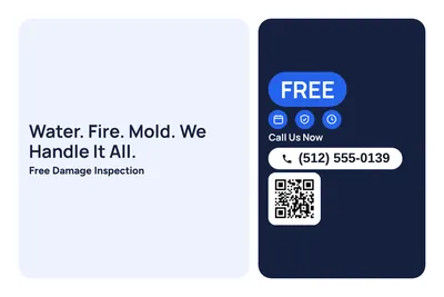 Modern · Checklist: Water. Fire. Mold. We Handle It All.