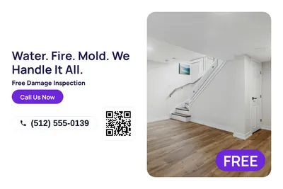 Modern · Split: Water. Fire. Mold. We Handle It All.