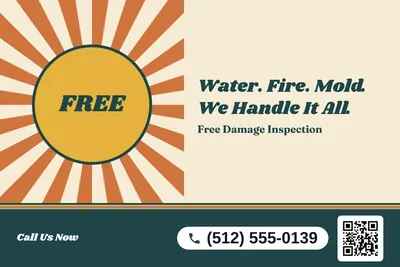 Retro 70s · Big Offer: Water. Fire. Mold. We Handle It All.
