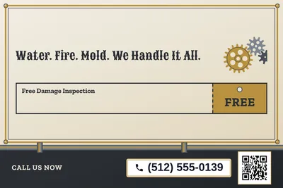 Steampunk · Coupon: Water. Fire. Mold. We Handle It All.