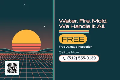 Synthwave · Split: Water. Fire. Mold. We Handle It All.