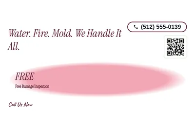 Soft watercolour · Offer Menu: Water. Fire. Mold. We Handle It All.