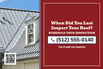 Vintage Americana · Phone Billboard: When Did You Last Inspect Your Roof?