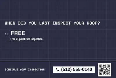 Blueprint · Offer Menu: When Did You Last Inspect Your Roof?