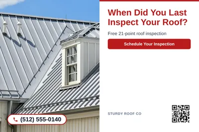 Clean Photo · Photo Left, Text Right: When Did You Last Inspect Your Roof?