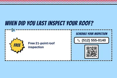 Comic pop · Coupon: When Did You Last Inspect Your Roof?