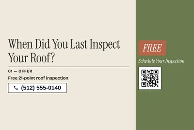 Contemporary · Checklist: When Did You Last Inspect Your Roof?