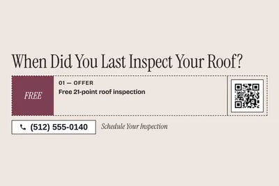 Contemporary · Coupon: When Did You Last Inspect Your Roof?
