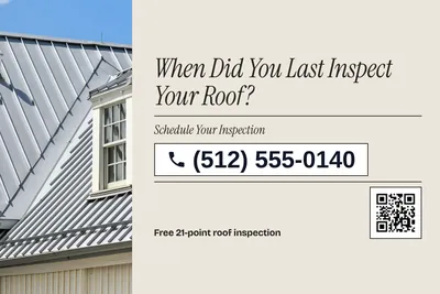 Contemporary · Phone Billboard: When Did You Last Inspect Your Roof?