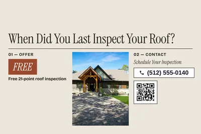 Contemporary · Photo Frame: When Did You Last Inspect Your Roof?