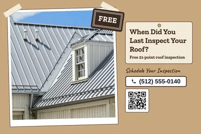 Kraft and stamp · Photo Hero: When Did You Last Inspect Your Roof?