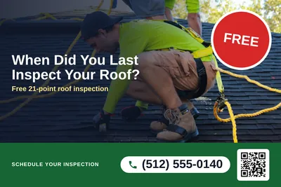 Local Offer · Photo Overlay: When Did You Last Inspect Your Roof?