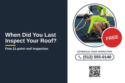 Local Offer · Split Panel: When Did You Last Inspect Your Roof?