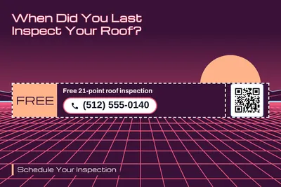 Synthwave · Coupon: When Did You Last Inspect Your Roof?