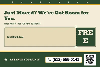 Vintage Americana · Coupon: Just Moved? We've Got Room for You.