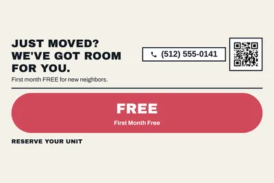 Bauhaus · Offer Menu: Just Moved? We've Got Room for You.