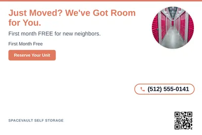 Clean Photo · Circle Photo Accent: Just Moved? We've Got Room for You.