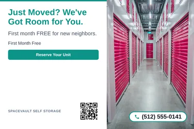 Clean Photo · Text Left, Photo Right: Just Moved? We've Got Room for You.