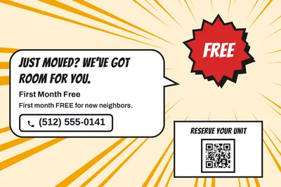 Comic pop · Big Offer: Just Moved? We've Got Room for You.
