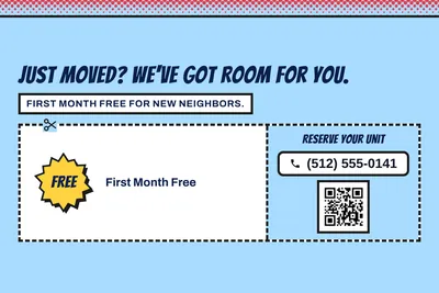 Comic pop · Coupon: Just Moved? We've Got Room for You.