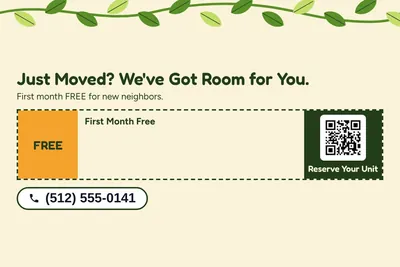 Jungle · Coupon: Just Moved? We've Got Room for You.