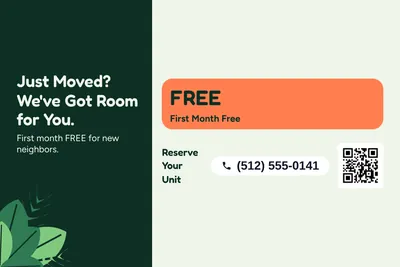 Jungle · Offer Menu: Just Moved? We've Got Room for You.