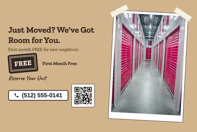 Kraft and stamp · Photo Frame: Just Moved? We've Got Room for You.