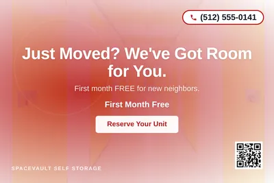 Modern Gradient · Radial Burst: Just Moved? We've Got Room for You.