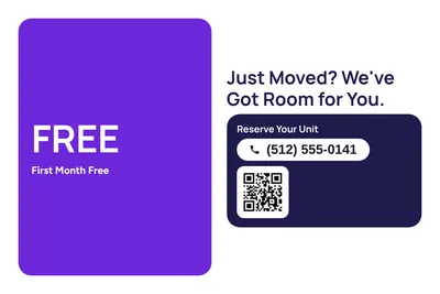 Modern · Big Offer: Just Moved? We've Got Room for You.