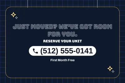 Neon night · Phone Billboard: Just Moved? We've Got Room for You.