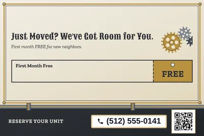 Steampunk · Coupon: Just Moved? We've Got Room for You.