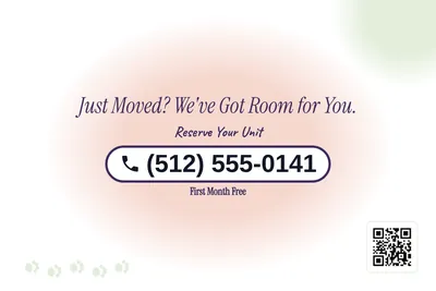 Soft watercolour · Phone Billboard: Just Moved? We've Got Room for You.