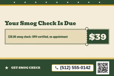 Vintage Americana · Coupon: Your Smog Check Is Due