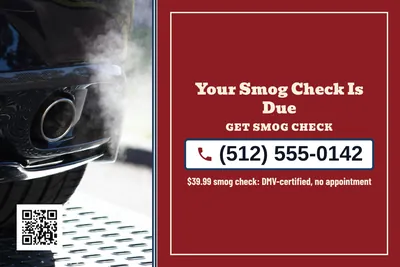 Vintage Americana · Phone Billboard: Your Smog Check Is Due