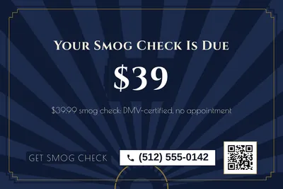 Art deco · Big Offer: Your Smog Check Is Due