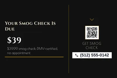 Art deco · Checklist: Your Smog Check Is Due