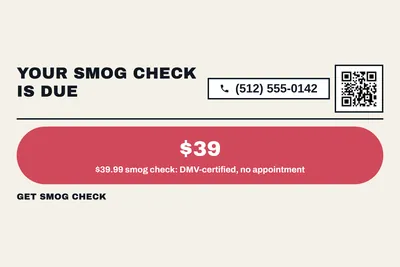 Bauhaus · Offer Menu: Your Smog Check Is Due